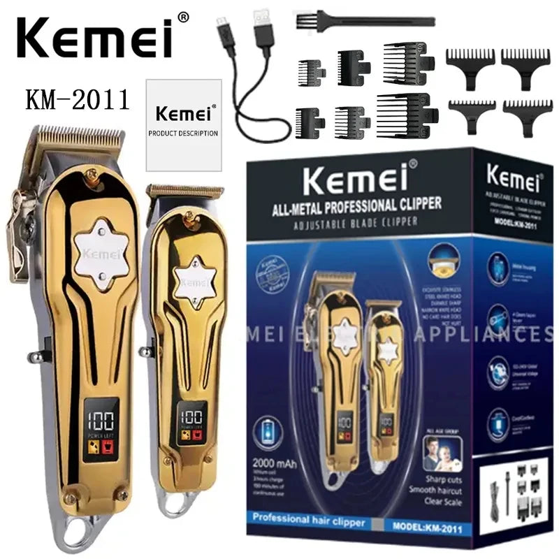 Kemei KM-2011 New Men's Electric Hair trimmer Two-Piece Suit