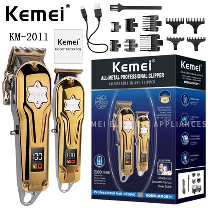 Kemei KM-2011 New Men's Electric Hair trimmer Two-Piece Suit