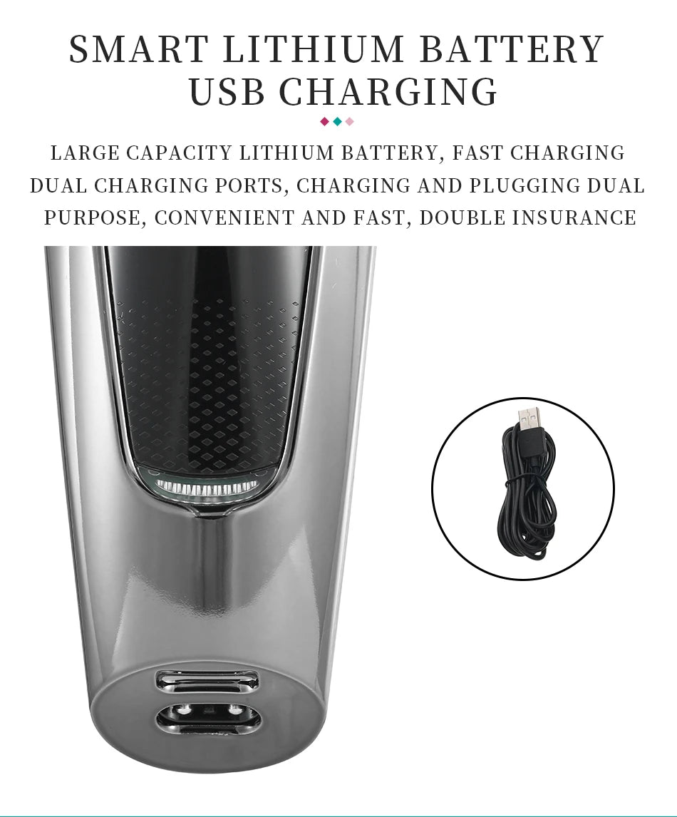 VGR Hair Trimmer Professional Hair Clipper LED Display V-070