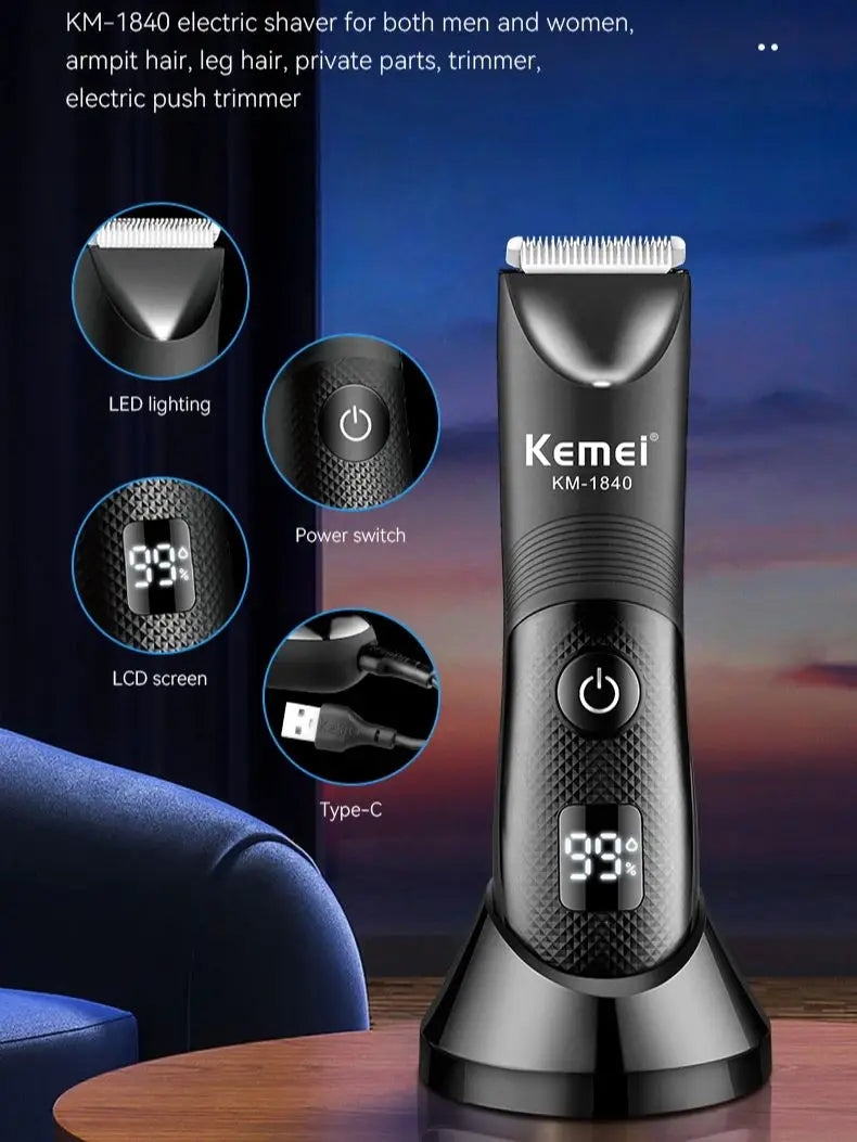 Kemei Waterproof Hair Trimmers For Men Multi-functiona KM-1840
