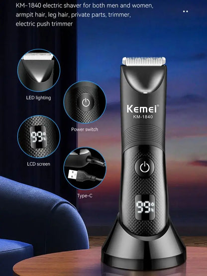 Kemei Waterproof Hair Trimmers For Men Multi-functiona KM-1840