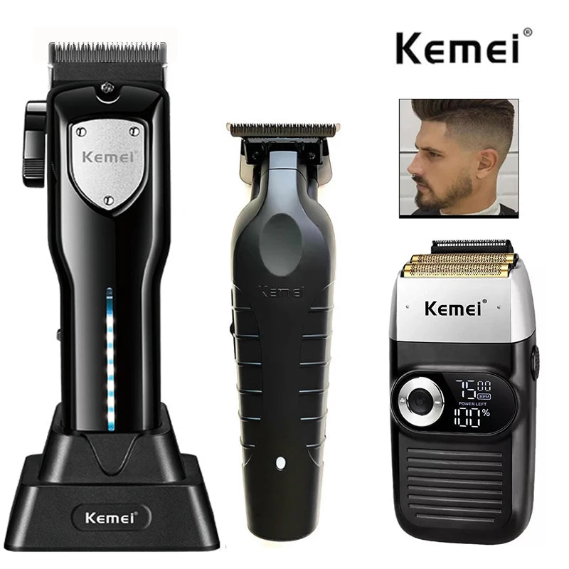 Kemei KM-2299 KM-2026 KM-5083 Professional Hair Clipper Kit