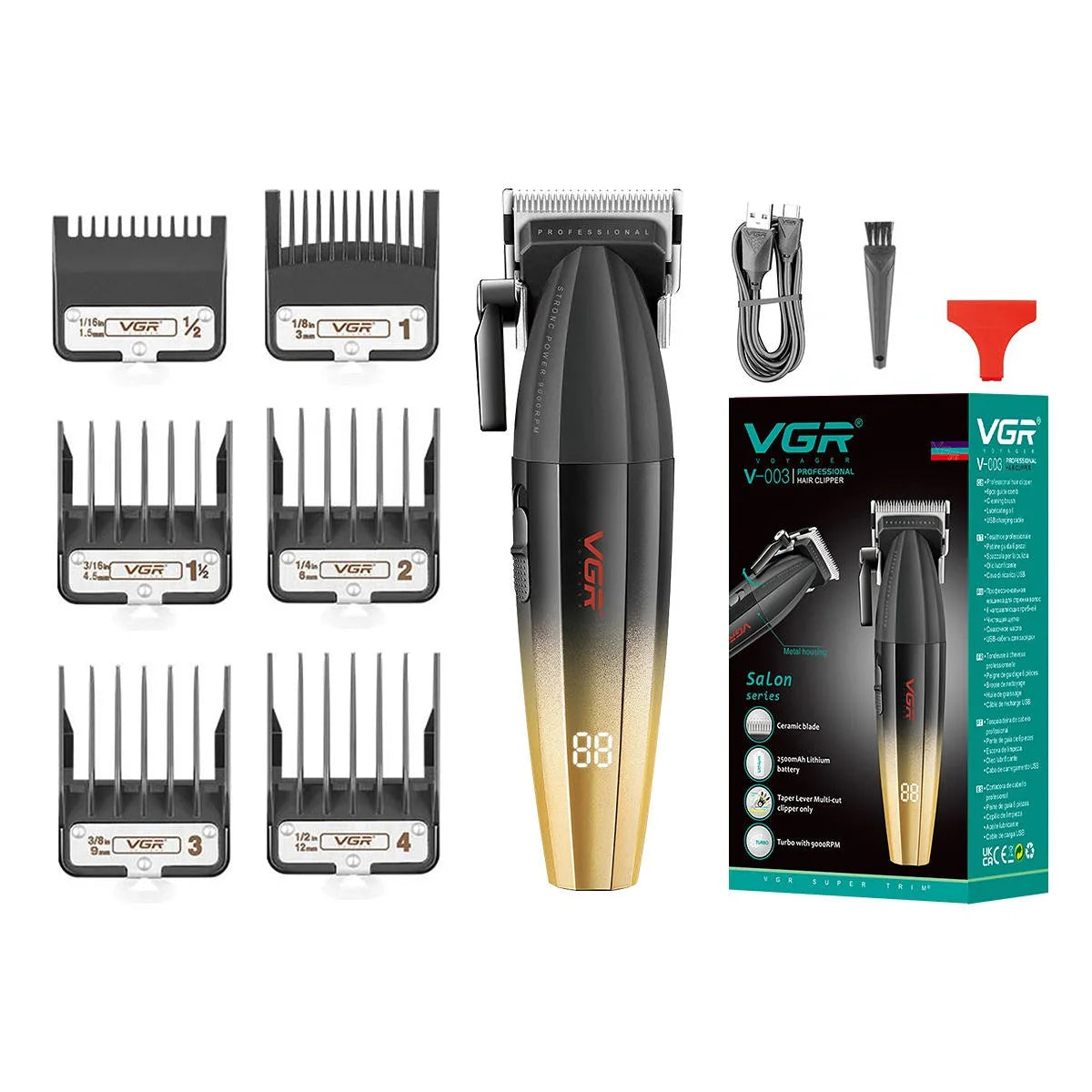VGR Hair Trimmer Professional Hair Clippers Trimmer Men V-640