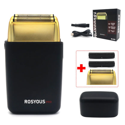 Double Foil Shaver RS-620 Professional Men's Electric Beard Trimmer