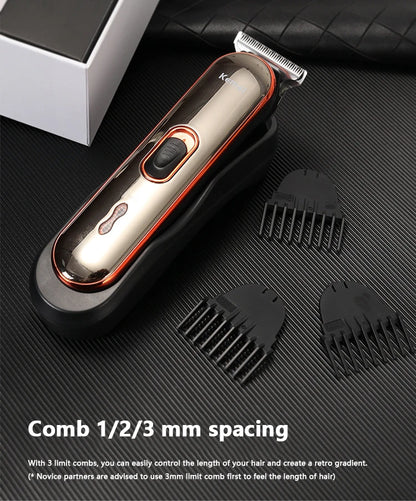 Kemei 371 Hair Clippers Men Professional Rechargeable Machine