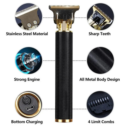 T9 Vintage Beard Shaver Electric Hair Cutting Machine Clipper