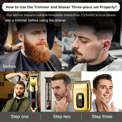 Wireless Hair Trimming for Men Hair Clippers Cordless Electric Shaver