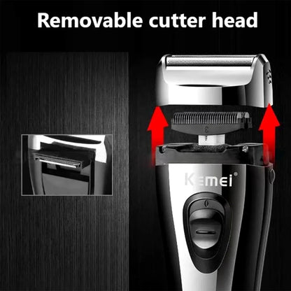 Kemei Reciprocating Electric Shaver For Men Cordless Razor