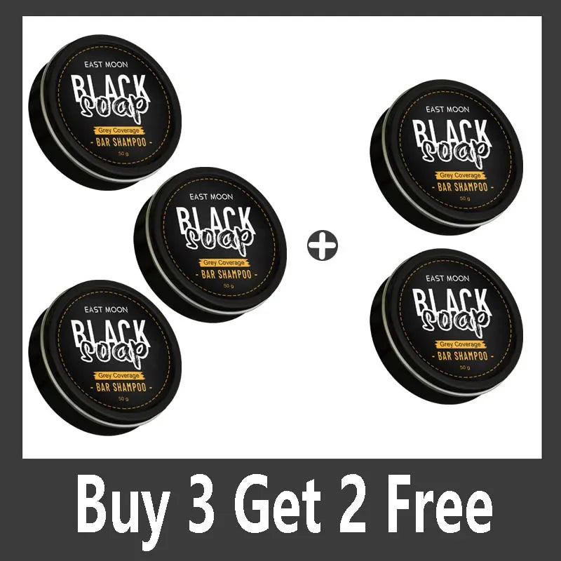 Men's Black Hair Soap Hair Darkening Soap Shampoo