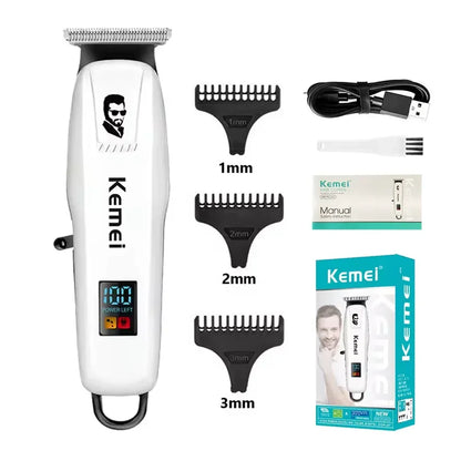 Kemei KM-PG809A KM-PG232 LCD USB Charging Hair Clipper