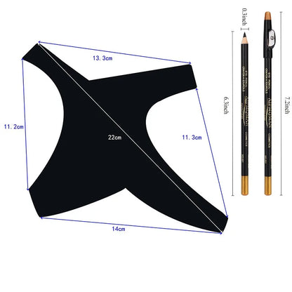 Beard Lineup Guide Template Kit White Pencil Shaper