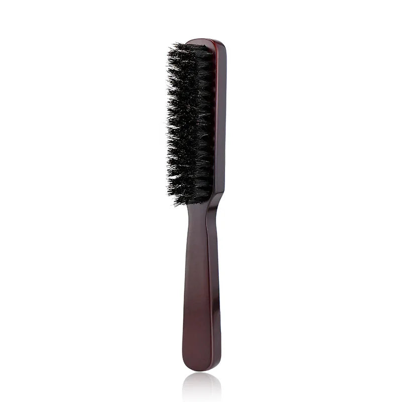 Hair Brush Wood Handle Boar Bristle Beard Comb