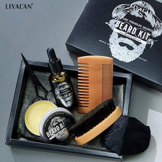 Men Beard Kit Beard Promote Enhancer Mustache Grooming