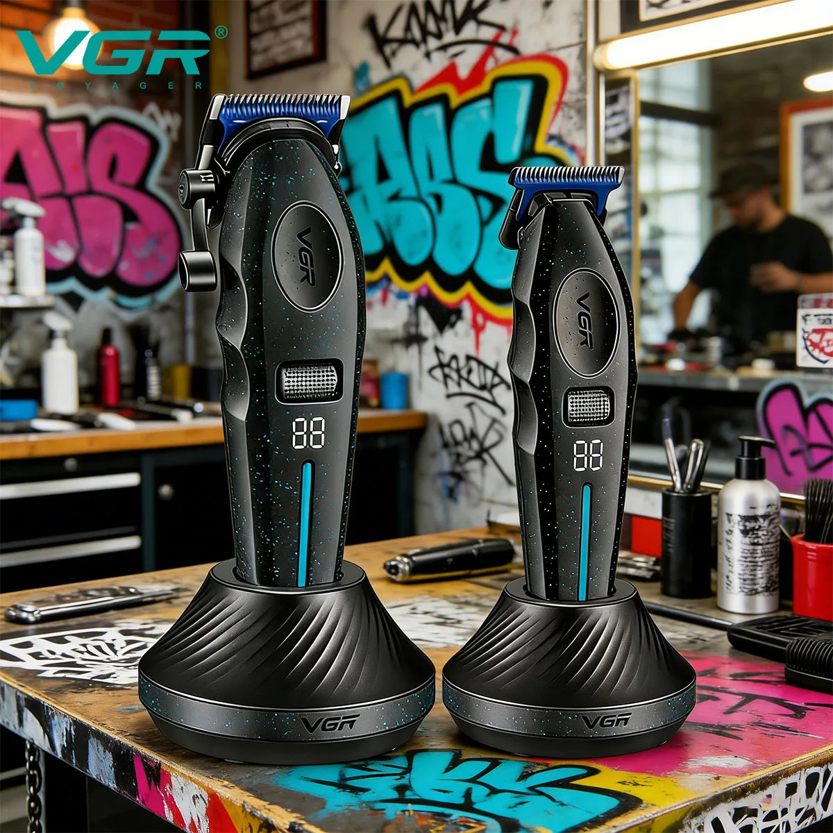VGR Hair Trimmer 9000 RPM Clippers  V-887
