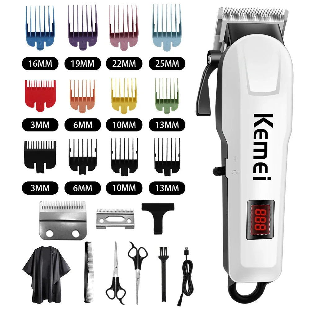 Kemei KM-809A Professional Hair Clipper Adjustable Hair Trimmer