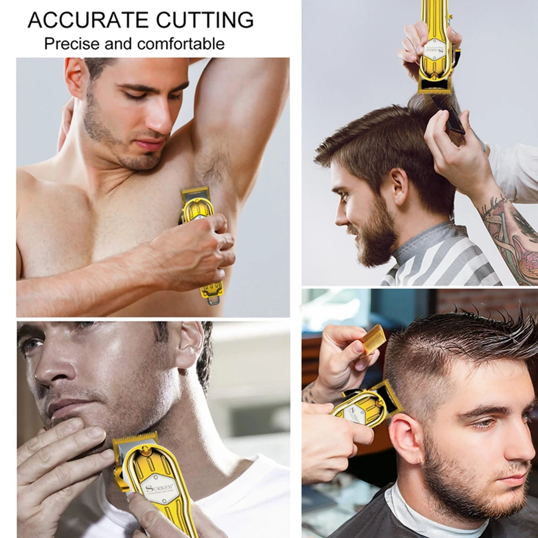 Surker  Gold Trimmer for Men Hair Clipper Razor  K7S