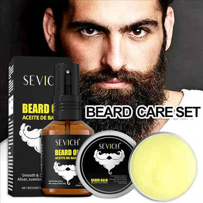 Men Beard Oil Kit Beard Moisturizing Cream Wax