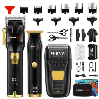 HIENA Professional 3-in-1 Multifunctional Hair Clipper Set