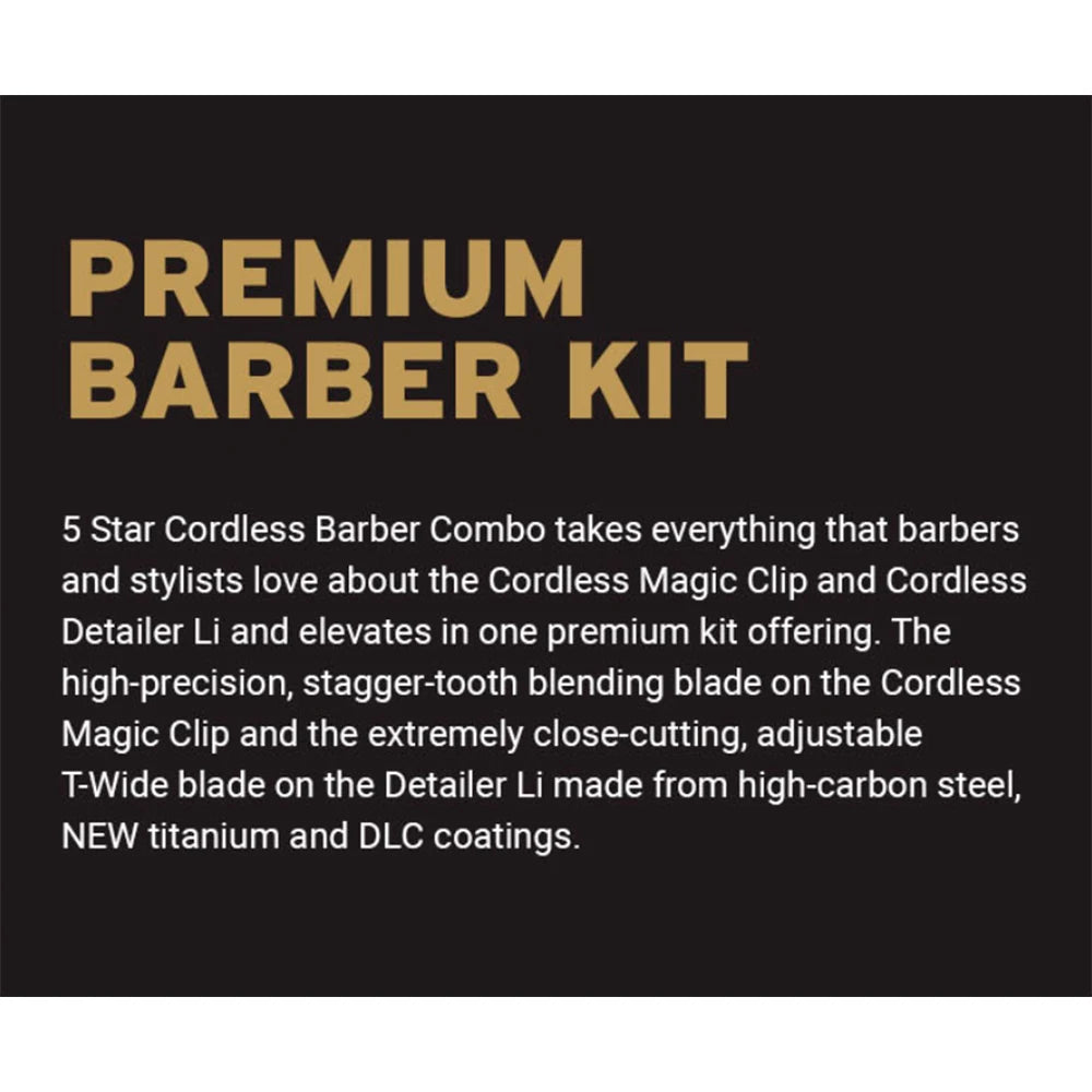 Wahl Professional 5 Stars Cordless Magic Clip T-Cut for Barbershop