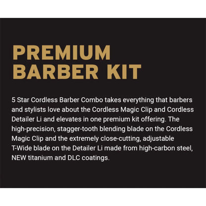 Wahl Professional 5 Stars Cordless Magic Clip T-Cut for Barbershop