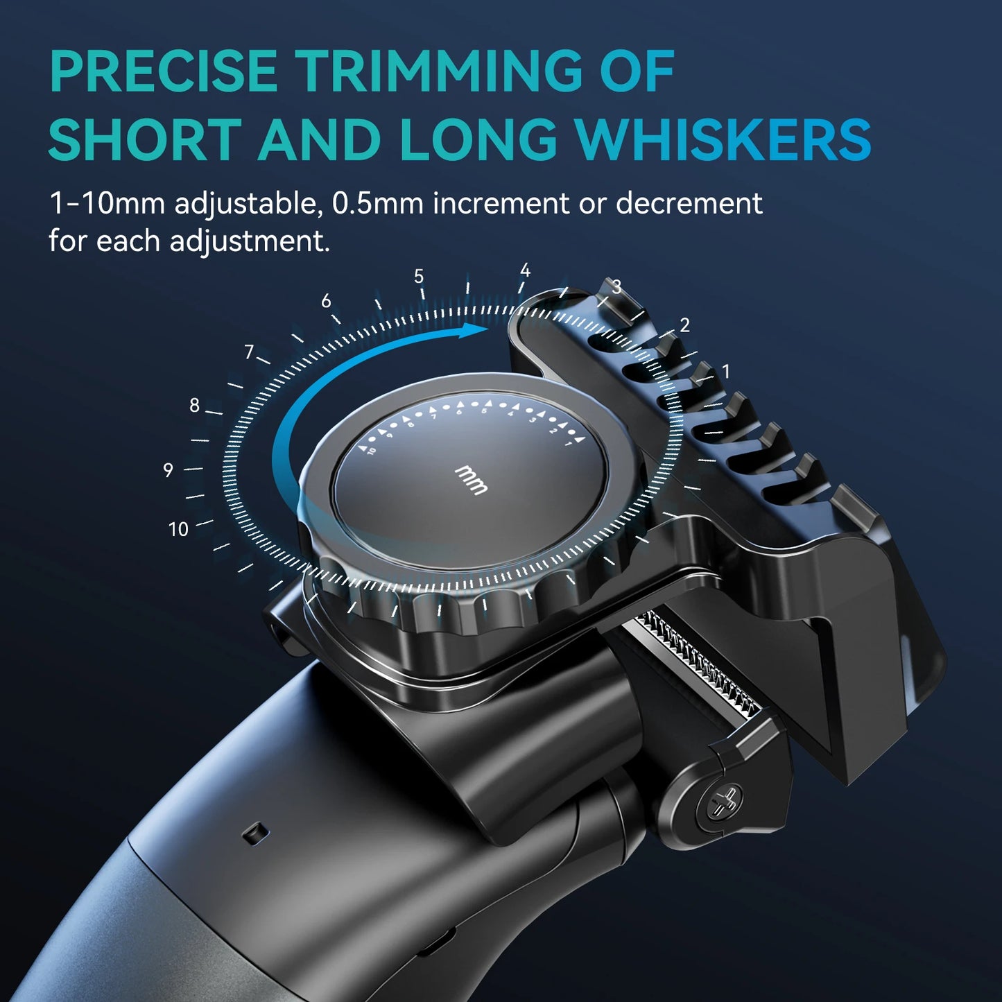 S15 Electric Tirmmer for Men Dual-sided Blade IPX6 Beard Trimmer