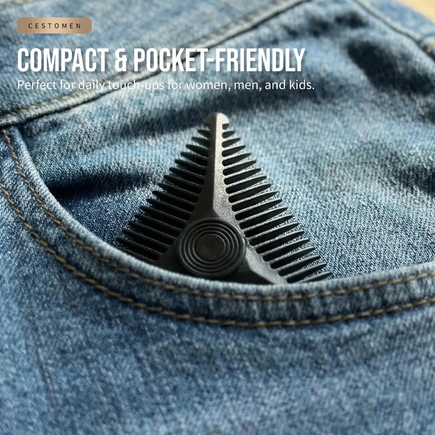 New Triangular Pocket Rotating Combs Fidge
