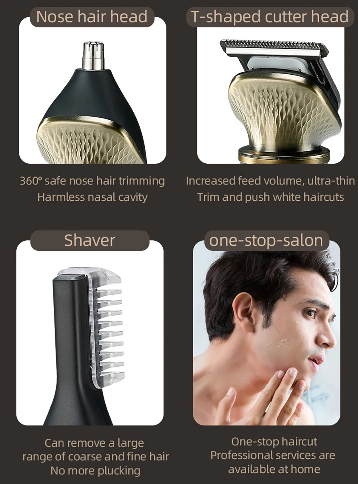 7-in-1 Hair Trimmer Multifunctional Hair Clipper