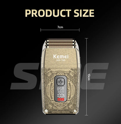 Kemei 8500 RPM Electric Shaver for Men Rechargeable Beard Shaver