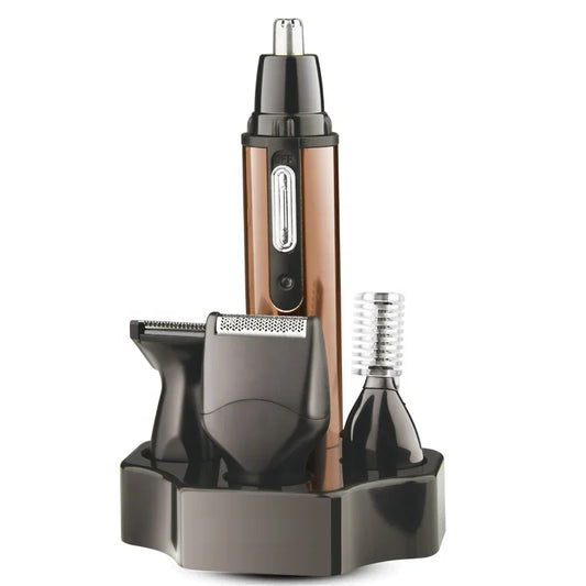 Kemei 4in1 Rechargeable Ear Nose Hair Trimmer Beard Grooming