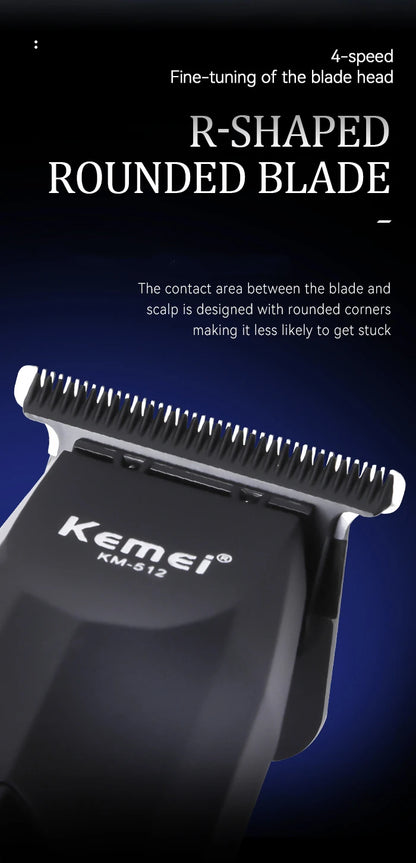 KM-512 Hair Clipper Electric Thruster USB Charging High Speed