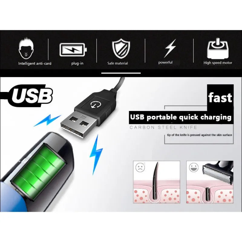Kemei Professional Electric Shaver for Men