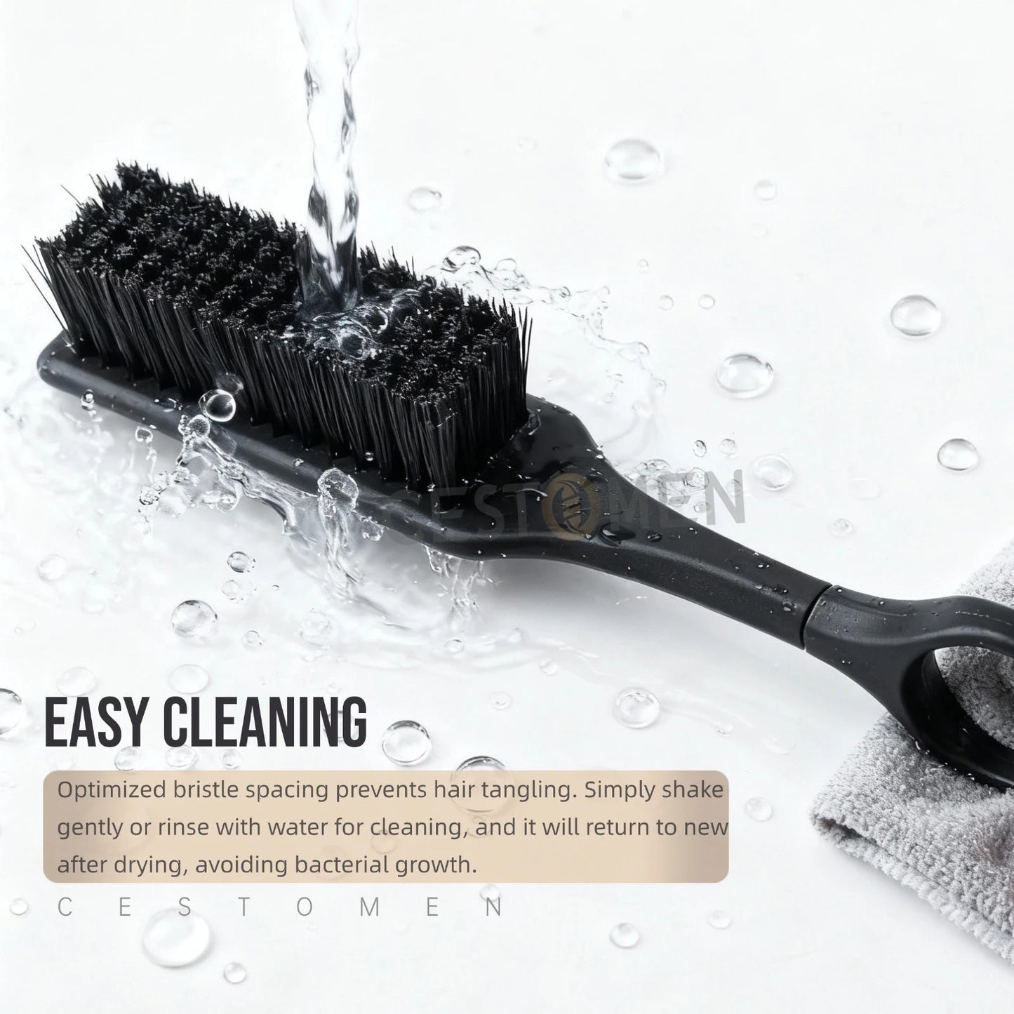 1Pc New Professional Rotate Mini Fade Brush Neck Sweeping