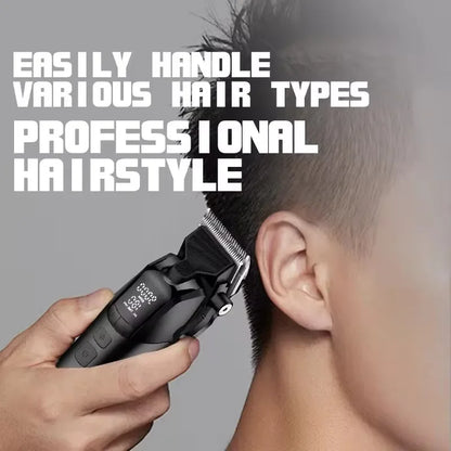 KEMEI 1858 DLC Blade Electric Hair Clipper Professional Barber