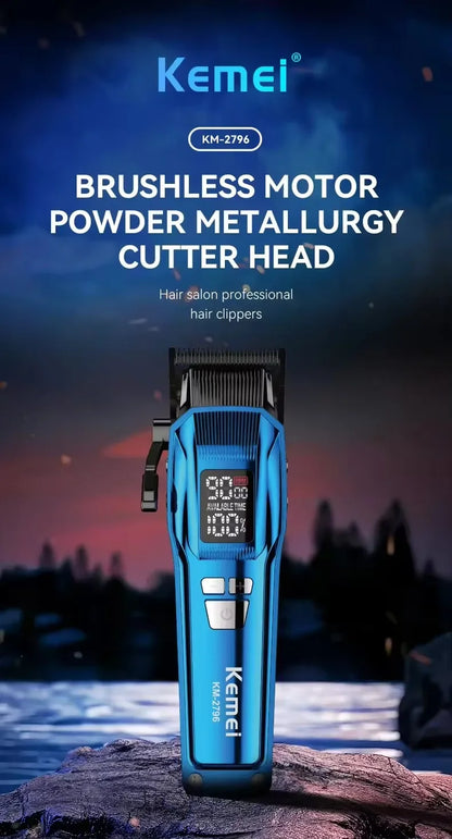 Kemei Hair Trimmer Professional Clippers Brushless Motor 9000 RPM