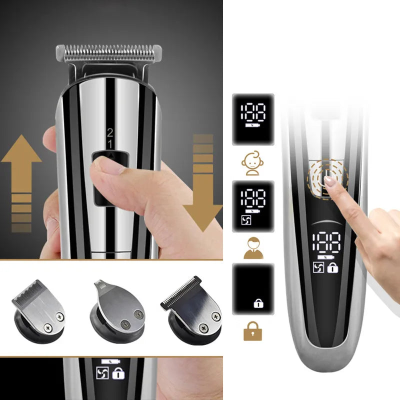 Kemei Electric Hair Clipper Beauty kit for Men Electric shaver beard trimmer
