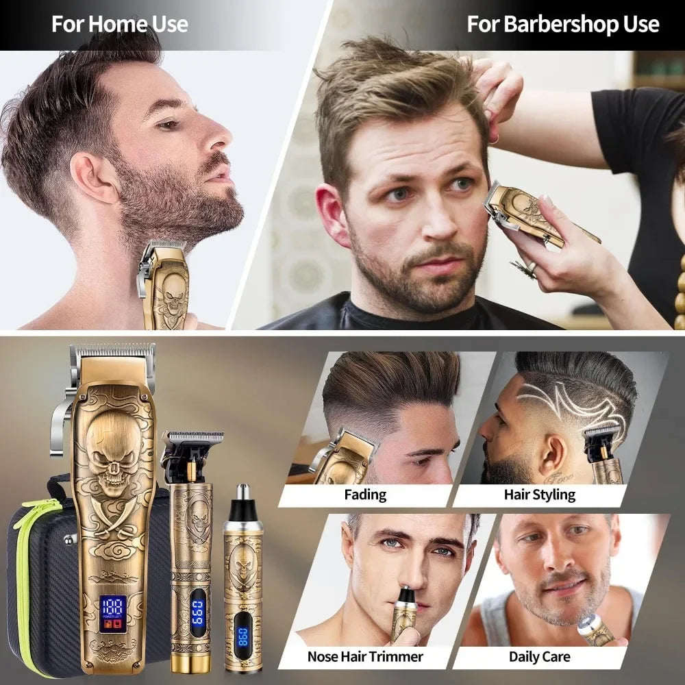 Hair Clipper for Men Zero Gapped Nose Hair Trimmer Set