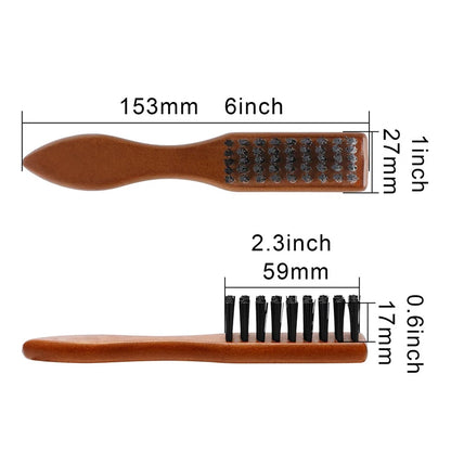 Barber Wood Handle Hairdressing Soft Hair Cleaning Brush