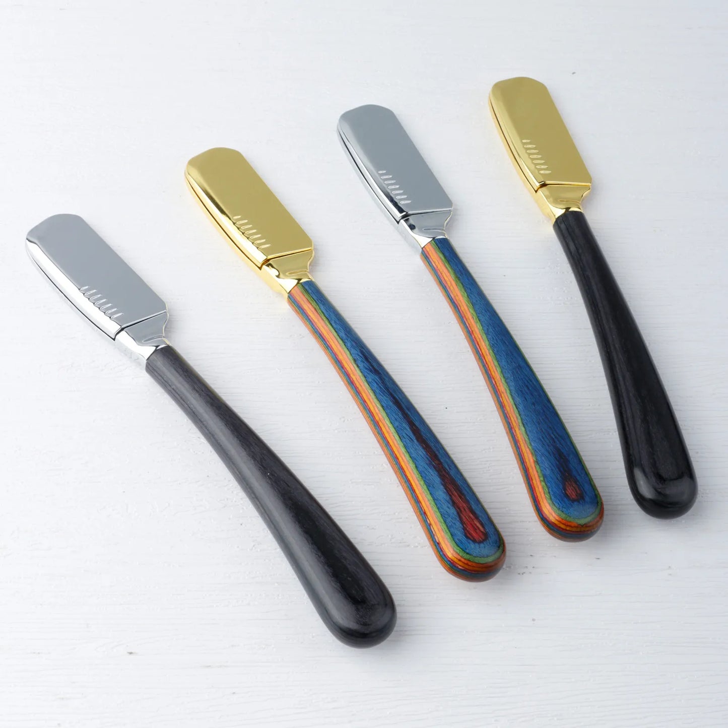 New Pro Color Wood Handle Barber Straight Razors Manual