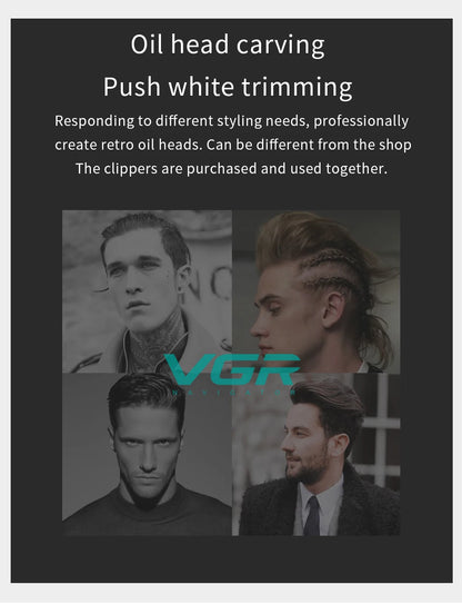 VGR Hair Trimmer Professional Hair Clipper LED Display V-070