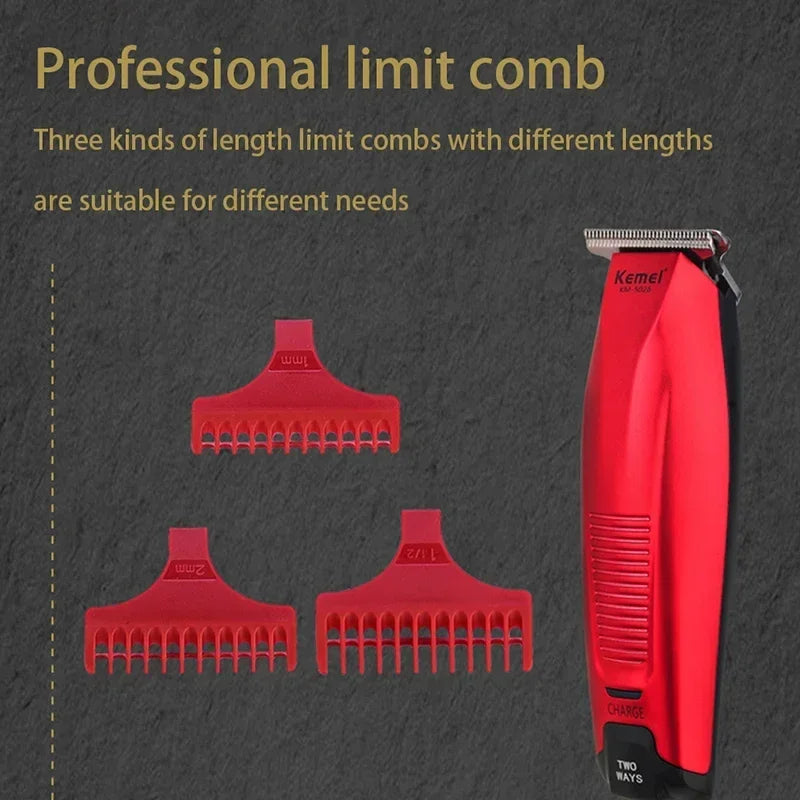 Professional Hair Clipper Cordless 0mm Baldheaded Beard Trimmer