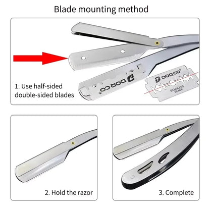 Barber Manual Shaving Razor Men Folding Beard Cutter