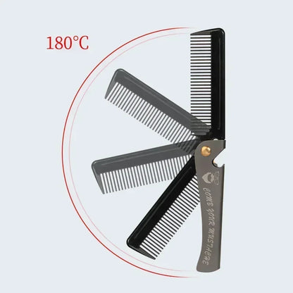 New Foldable comb Folding Pocket Clip Hair  Beard Comb