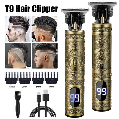 T9 Vintage Beard Shaver Electric Hair Cutting Machine Clipper