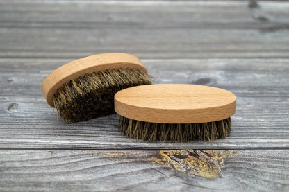 Natural Boar Bristle Beard Brush for Men Bamboo Face Massage