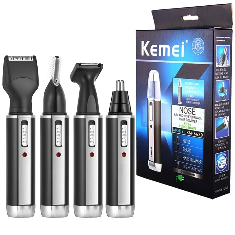 Original Kemei Rechargeable 4in1 Micro Hair Trimmer For Men