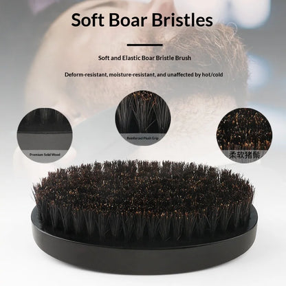Fur Boar Hair Brush Men Bristle Wild Brush Boar