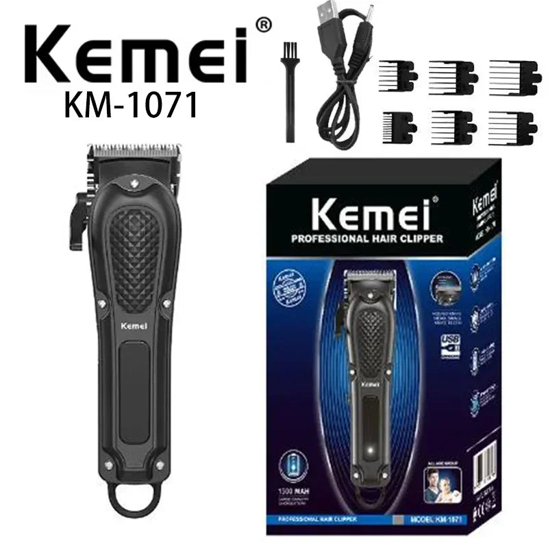 Kemei KM-1071 USB Charging Cordless Hair Salon Clipper