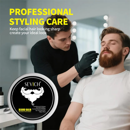 Beard Balm Wax Natural Men's Beard Care Cream Moisturizing