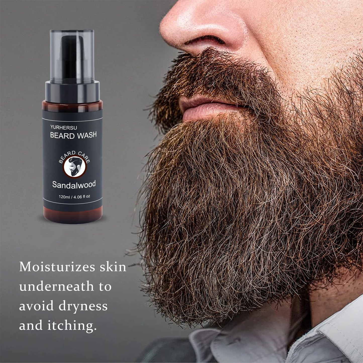 Beard Cleansing Shampoo Softens Beard Deep Cleansing