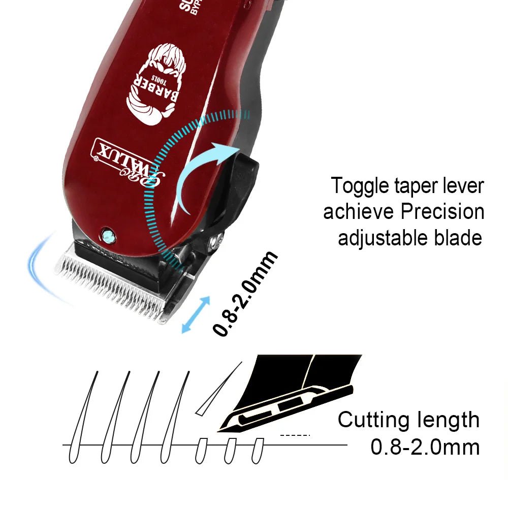 WALUX Professional AC220-240V Hair Clipper 10W Powerful Trimmer